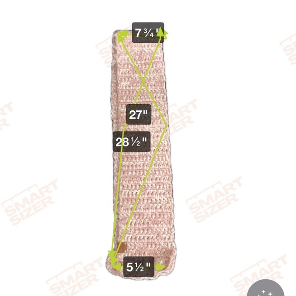 NWT KNANA KNOTS Scarf, Rose and Ivory White mixed color. Warm Soft Cozy - Picture 4 of 4